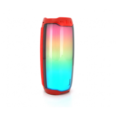 Беспроводной Bluetooth динамик PULSE 4 LED, 10W, 4000mAh, дистанция-10m, Red, Corton BOX Гайсин
