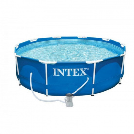 Бассейн каркасный "Metal Frame Pool" Intex 28202 305Х76 см с фильтр-насосом 4485 л.
