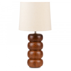 Настольная лампа минимализм с абажуром Brille 40W TL-09 Коричневый Херсон