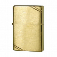 Зажигалка ZIPPO Vintage Brushed Brass Gold (240) Лозова