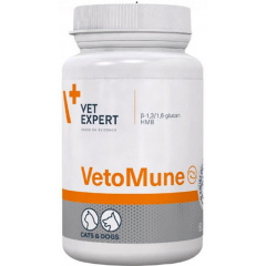 Препарат для поддержания иммунитета у кошек и собак VetExpert VetoMune 60 капсул (5907752658600) Суми