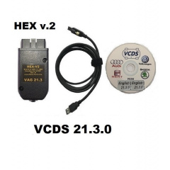 Диагностический сканер-адаптер VCDS 21.3.0 PRO HEX v.2 ВАСЯ Диагност VAG COM v.2021 +ВИДЕО ИНСТРУКЦИЯ Запоріжжя