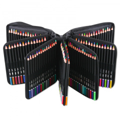 Профессиональные цветные карандаши с грифелем на масляной основе KALOUR 180 цветов в нейлоновом футляре Александрия