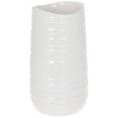 Керамическая ваза Bona Viro 12x12x24 см Белая DP119941 Еланец