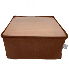 Бескаркасный модульный Пуф-столик Блэк Tia-Sport (sm-0948-6) коричневый Кропивницкий