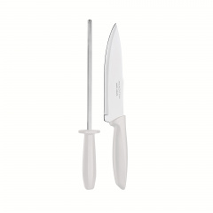 Набор ножей Tramontina Plenus 2 предмета Light grey (6747191) Тернополь