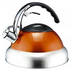 Чайник со свистком Lora Оранжевый H11-003 3000ml Ровно