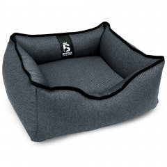 Лежак для собак и котов EGO Bosyak Рогожка XS 50x45 Серый (спальное место для собак и кошек) Суми
