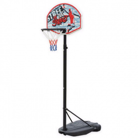 Стойка баскетбольная со щитом мобильная KID SP-Sport S881R d-32см Черный