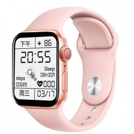 Умные смарт часы с двумя браслетами Smart Watch SWZ32 PRO голосовой вызов функции фитнес трекера измерение температуры тела и пульсометр Pink