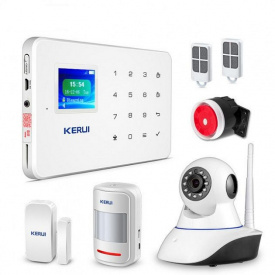 Комплект сигнализации GSM KERUI G-18 modern plus с Wi-Fi IP камерой Белый (HFGVCC28CHCBVGEO)