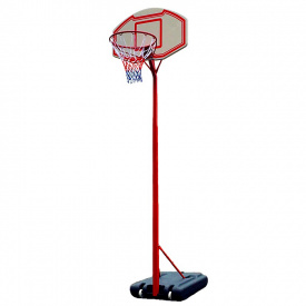 Стойка баскетбольная со щитом мобильная MEDIUM SP-Sport PE003 d-38см Красный