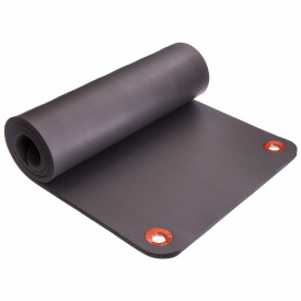 Коврик для фитнеса и йоги профессиональный NBR 15мм Zelart FI-2575 Серый
