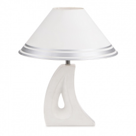 Настольная лампа минимализм с абажуром Brille 60W TL-84 Белый
