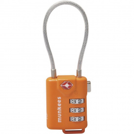 Брелок-замок Munkees 3609 TSA Cable Combi Lock orange (3609-ORG)