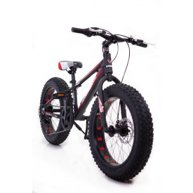 Фэтбайк горный велосипед HAMMER S800 EXTRIME Колёса 20х4,0 Черно-красный
