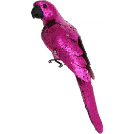 Муляж декоративный Попугай с пайетками 45см Crimson Bona DP118130