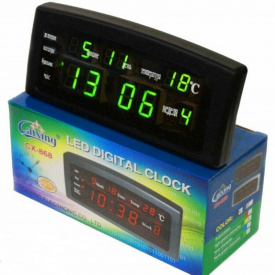 Настольные электронные часы с будильником, датой и температурой VST-868