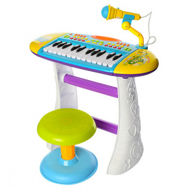 Музыкальный инструмент Синтезатор Limo Toy BB383BD Синий (SK00099)
