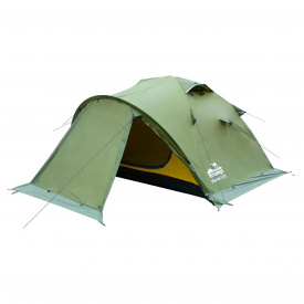 Экспедиционная палатка двухместная Tramp Mountain 2 V2 Зеленая 300 х 220 х 120 см