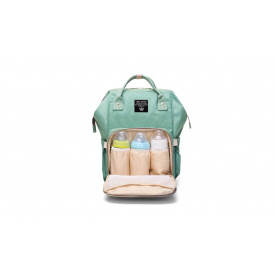 Рюкзак для мамы LEQUEEN с термокарманом и органайзером (RDM Green)