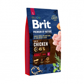 Сухой корм для взрослых собак крупных пород Brit Premium Adult L со вкусом курицы 8 кг (8595602526451)