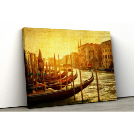 Картина на холсте KIL Art Гондолы в Венеции 81x54 см (303)