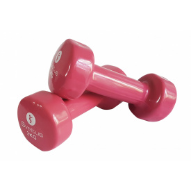 Гантели для фитнеса виниловые Sveltus 2 шт по 2 кг Розовый (SLTS-1182)