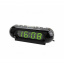 Электронные часы VST цифровые настольные от сети и батареек с зелёными цифрами будильник 17см Чёрные (VST-716) Черкаси