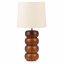 Настольная лампа минимализм с абажуром Brille 40W TL-09 Коричневый Виноградов
