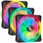 Вентилятор Corsair iCUE QL120 RGB 3 Fan Pack (CO-9050098-WW) 120x120x25мм 4-pin PWM черный Чернівці