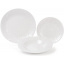 Набор Bona 6 суповых тарелок Leeds Ceramics диаметр 23см каменная керамика Белые DP40082 Сарни