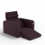 Мягкое кресло KULIK SYSTEM PLEASURE Ткань Целый Фиолетовый (hub_NBgI74227) Тернопіль