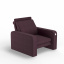 Мягкое кресло KULIK SYSTEM PLEASURE Ткань Целый Фиолетовый (hub_NBgI74227) Тернопіль