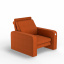 Мягкое кресло KULIK SYSTEM PLEASURE Ткань Целый Оранжевый (hub_OfIB60807) Луцк