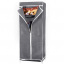Складной тканевый шкаф для одежды HCX 9972 каркасный с металлическими полками 75/45/145 Серый Курень