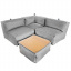 Комплект бескаркасной мебели Блэк Tia-Sport (sm-0692-1) серый Киев