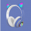 Наушники Кошачьи ушки Cute Headset 280ST Bluetooth MicroSD FM-Радио Синие+Карта памяти 32GB Київ