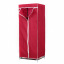 Складной тканевый шкаф для одежды HCX 9974 каркасный с металлическими полками 90/45/160 Бордовый Сарны