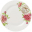 Набор Bona 6 фарфоровых обеденных тарелок Чайная роза диаметр 27см DP40130 Кропивницький