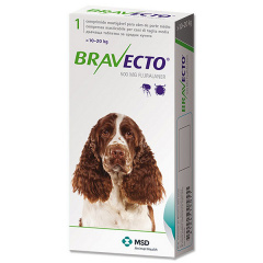 Таблетка от блох и клещей для собак и щенков Bravecto 10-20 кг 500 мг (8713184146526) Киев