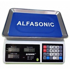 Весы торговые влагостойкие кнопки Alfasonic TS-P 6416 до 50 кг Хмельницький