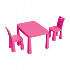 Детский пластиковый Стол и 2 стула DOLONI TOYS 04680/3 розовый Одеса