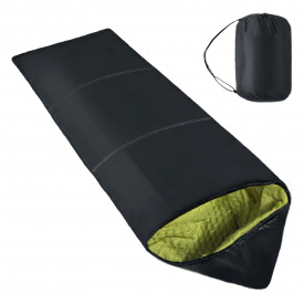 Зимний влагостойкий спальный мешок-одеяло с капюшоном INSPIRE 230*70 см Чёрный