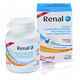 Порошок для котов и собак Candioli Renal N лечение ХПН 70 г