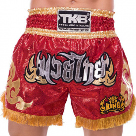 Шорты для тайского бокса и кикбоксинга TKTBS-062 Top King Boxing S Красный (37551087)