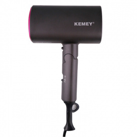 Фен для волос Kemei KM-9945 1800W 143 мм Черный