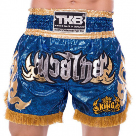 Шорты для тайского бокса и кикбоксинга TKTBS-062 Top King Boxing XL Синий (37551087)