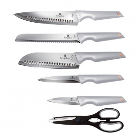 Набор из 6-х кухонных ножей и подставки Berlinger Haus Moonlight Edition (BH-2795)