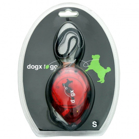 Поводок рулетка для собак Dogx2GO Belt Glassy S красная для собак до 12 кг длина 2 м Flamingo (5411290211369)